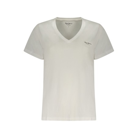 PEPE JEANS T-SHIRT MANICHE CORTE DONNA BIANCO