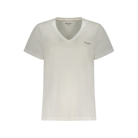 PEPE JEANS T-SHIRT MANICHE CORTE DONNA BIANCO