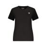 GUESS JEANS T-SHIRT MANICHE CORTE DONNA NERO