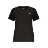 GUESS JEANS T-SHIRT MANICHE CORTE DONNA NERO