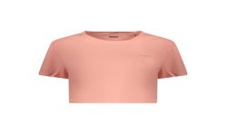 GUESS JEANS T-SHIRT MANICHE CORTE DONNA ROSA