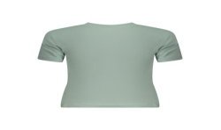GUESS JEANS T-SHIRT MANICHE CORTE DONNA VERDE