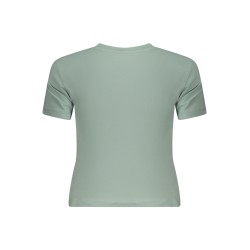 GUESS JEANS T-SHIRT MANICHE CORTE DONNA VERDE