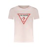 GUESS JEANS T-SHIRT MANICHE CORTE DONNA ROSA
