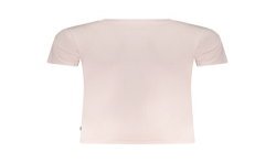 GUESS JEANS T-SHIRT MANICHE CORTE DONNA ROSA