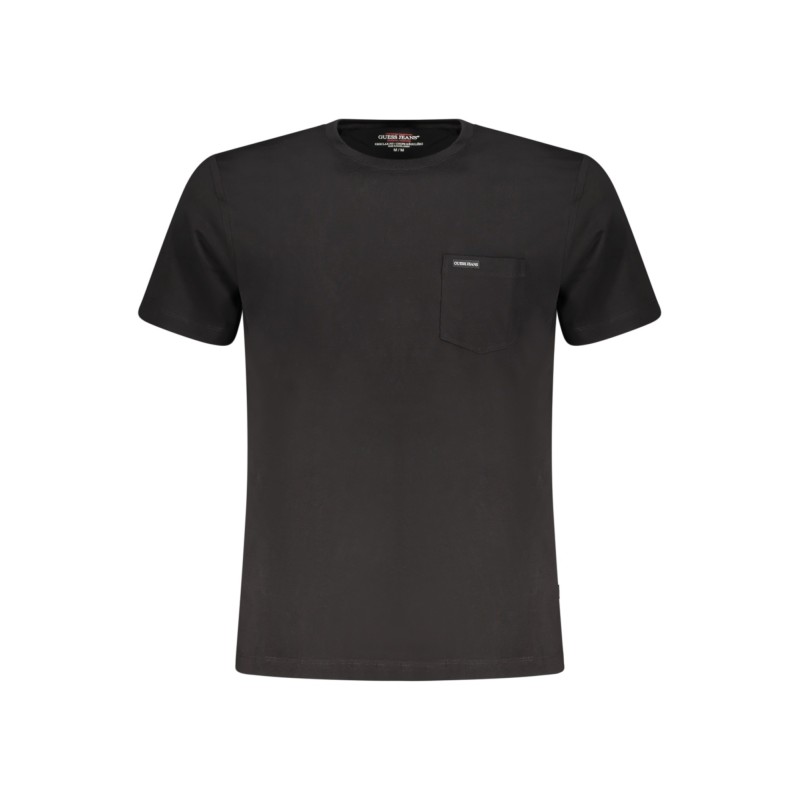 GUESS JEANS T-SHIRT MANICHE CORTE UOMO NERO