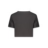 GUESS JEANS T-SHIRT MANICHE CORTE DONNA NERO