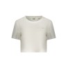 GUESS JEANS T-SHIRT MANICHE CORTE DONNA BIANCO
