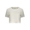 GUESS JEANS T-SHIRT MANICHE CORTE DONNA BIANCO
