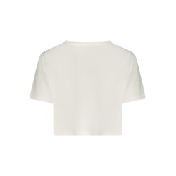 GUESS JEANS T-SHIRT MANICHE CORTE DONNA BIANCO