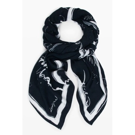 DESIGUAL FOULARD DONNA NERO