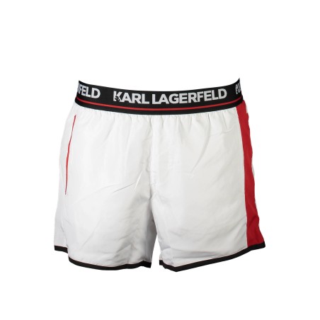 KARL LAGERFELD BEACHWEAR COSTUME PARTE SOTTO UOMO BIANCO