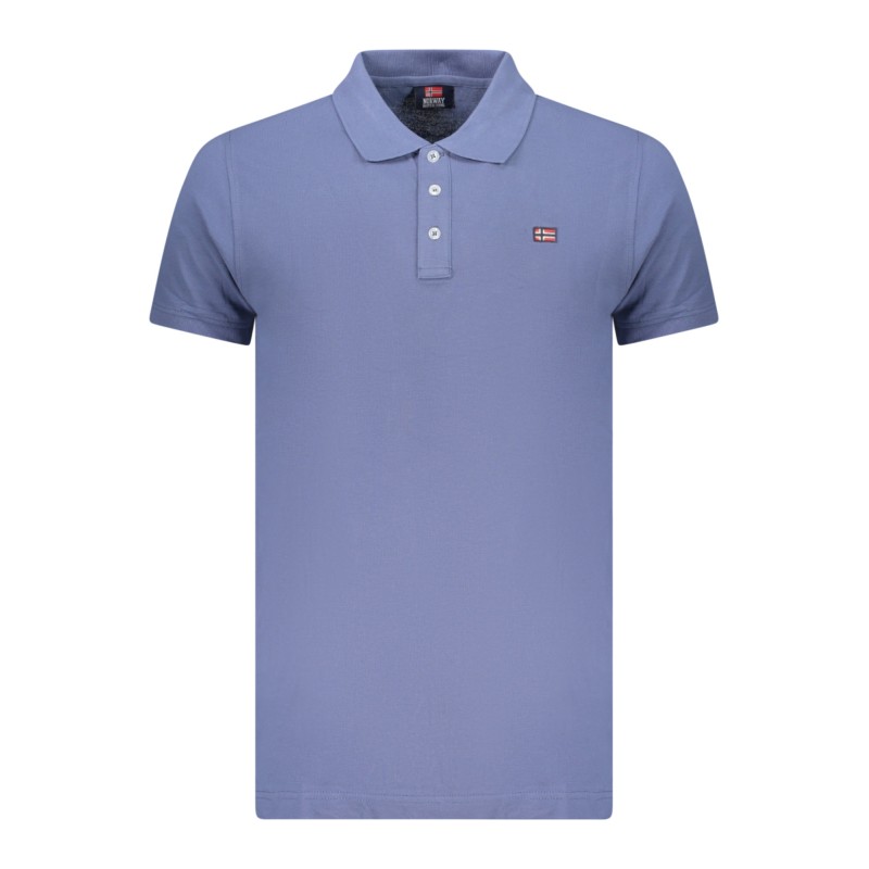 NORWAY 1963 POLO MANICHE CORTE UOMO BLU