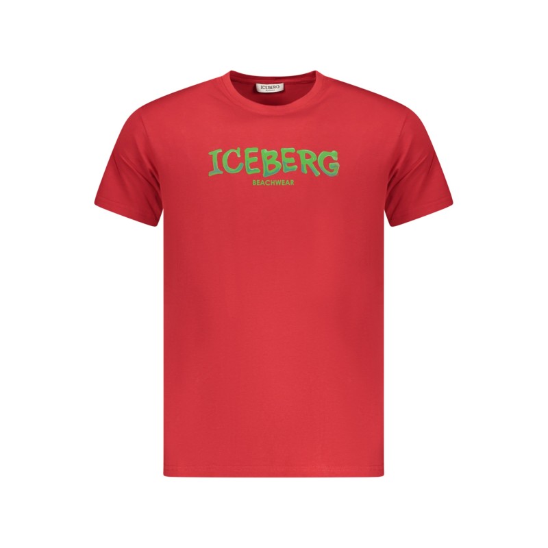 ICEBERG T-SHIRT MANICHE CORTE UOMO ROSSO