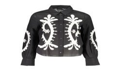 DESIGUAL CAMICIA MANICHE LUNGHE DONNA NERO
