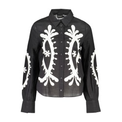 DESIGUAL CAMICIA MANICHE LUNGHE DONNA NERO