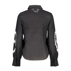 DESIGUAL CAMICIA MANICHE LUNGHE DONNA NERO