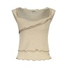 DESIGUAL CANOTTA DONNA BEIGE