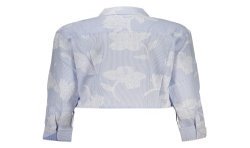 DESIGUAL CAMICIA MANICHE LUNGHE DONNA AZZURRO