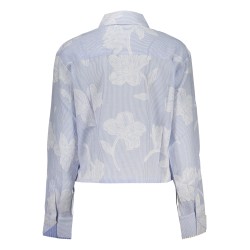 DESIGUAL CAMICIA MANICHE LUNGHE DONNA AZZURRO