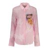 DESIGUAL CAMICIA MANICHE LUNGHE DONNA ROSA