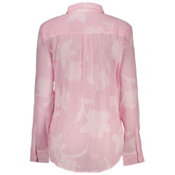 DESIGUAL CAMICIA MANICHE LUNGHE DONNA ROSA