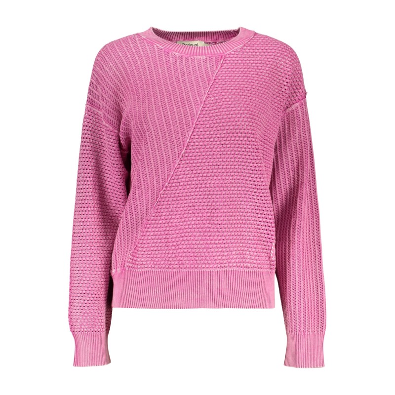 DESIGUAL MAGLIA DONNA ROSA
