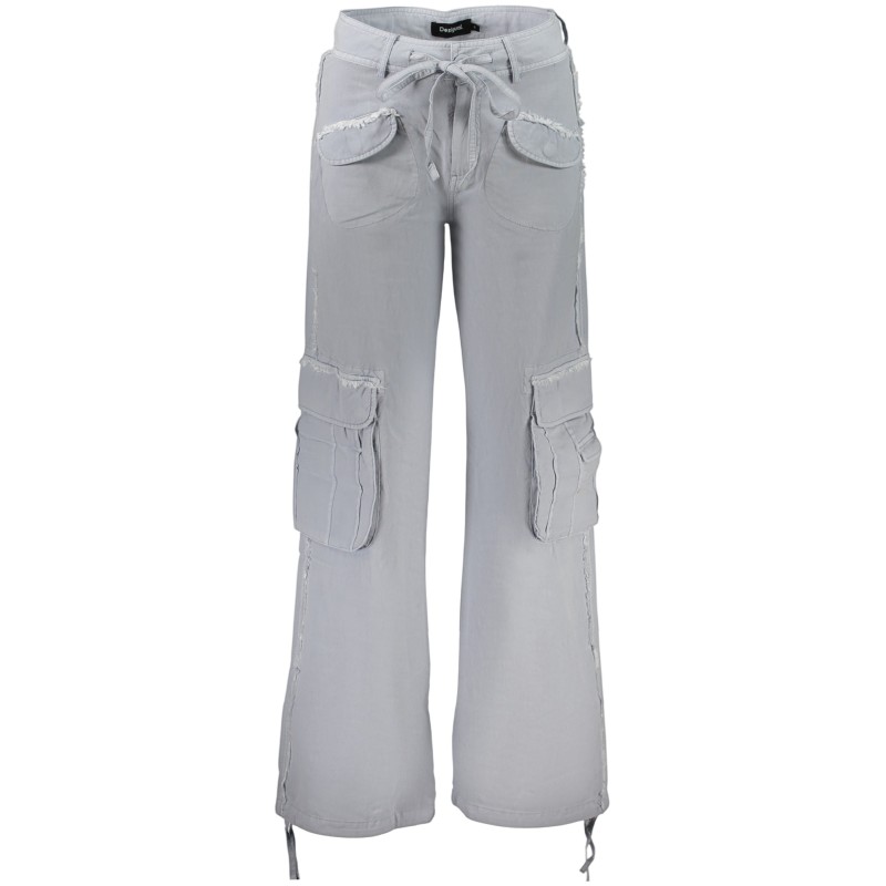 DESIGUAL PANTALONE DONNA AZZURRO