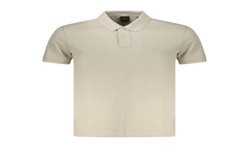 BOSS POLO MANICHE CORTE UOMO BEIGE