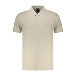 BOSS POLO MANICHE CORTE UOMO BEIGE