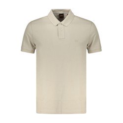 BOSS POLO MANICHE CORTE UOMO BEIGE