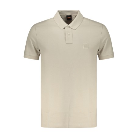 BOSS POLO MANICHE CORTE UOMO BEIGE