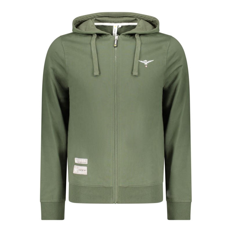 ACCADEMIA MILITARE FELPA CON ZIP UOMO VERDE