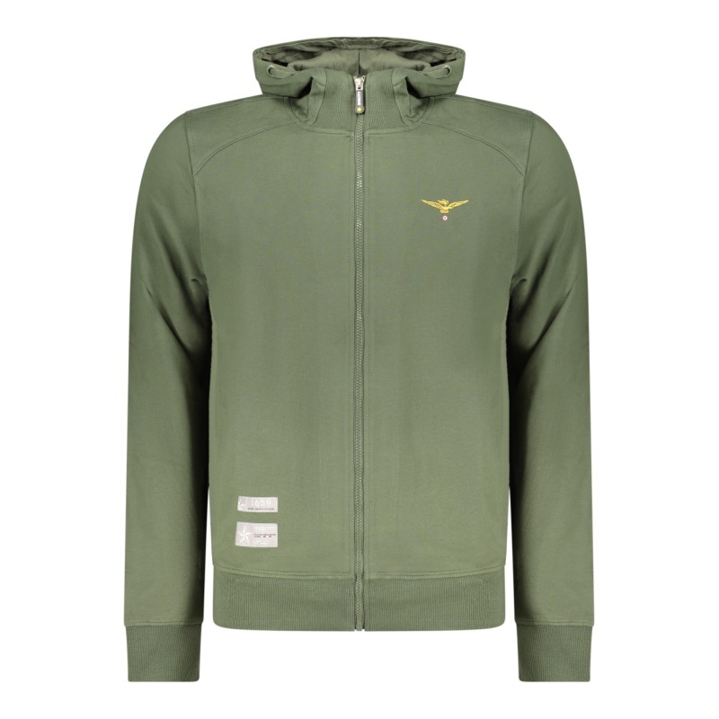 ACCADEMIA MILITARE FELPA CON ZIP UOMO VERDE