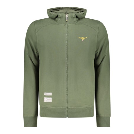 ACCADEMIA MILITARE FELPA CON ZIP UOMO VERDE