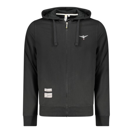 ACCADEMIA MILITARE FELPA CON ZIP UOMO NERO