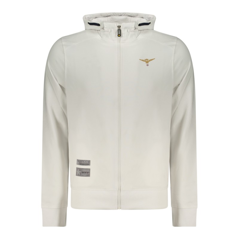 ACCADEMIA MILITARE FELPA CON ZIP UOMO BIANCO