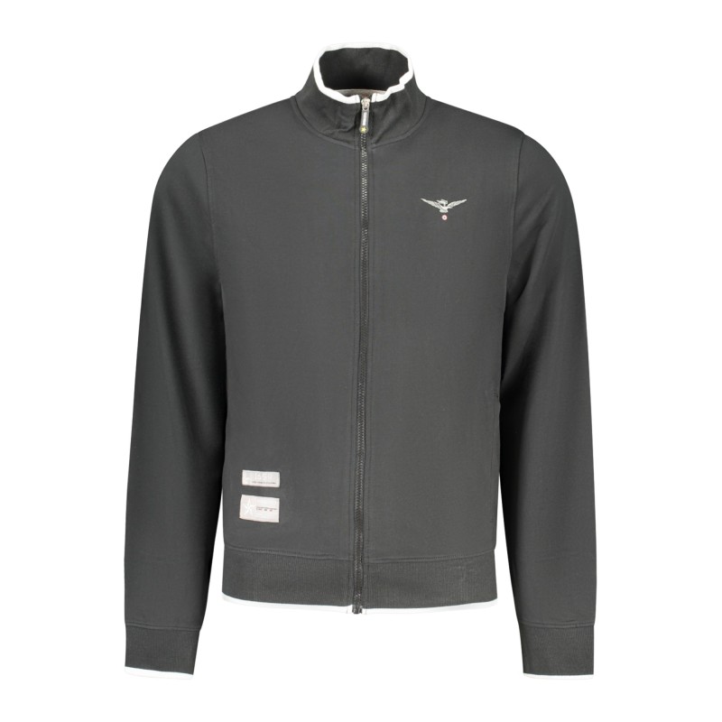 ACCADEMIA MILITARE FELPA CON ZIP UOMO NERO