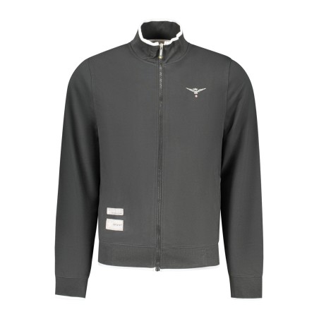 ACCADEMIA MILITARE FELPA CON ZIP UOMO NERO