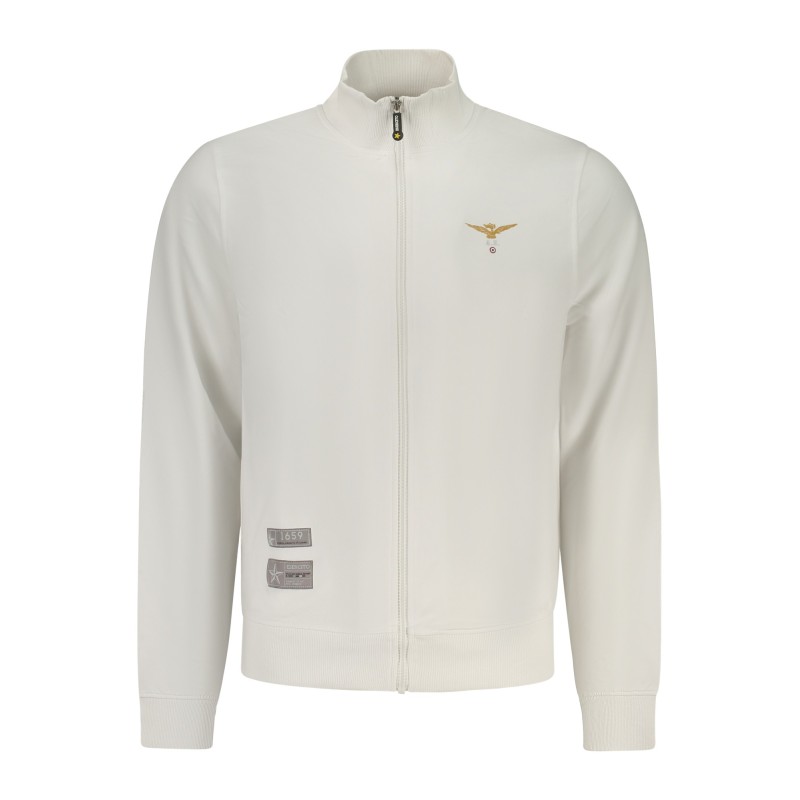 ACCADEMIA MILITARE FELPA CON ZIP UOMO BIANCO