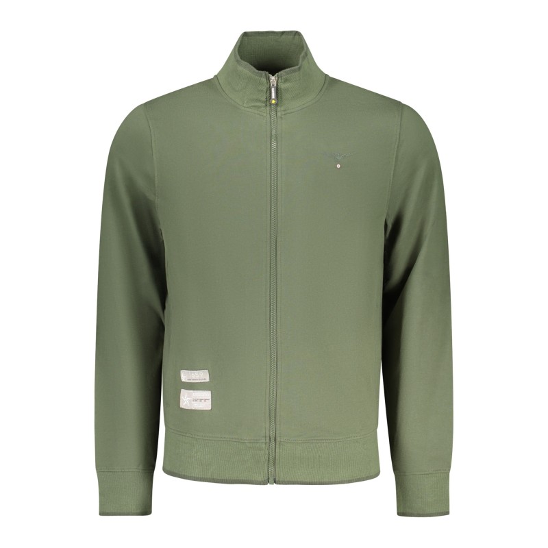 ACCADEMIA MILITARE FELPA CON ZIP UOMO VERDE