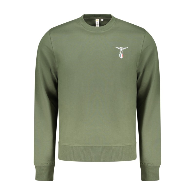 ACCADEMIA MILITARE FELPA SENZA ZIP UOMO VERDE