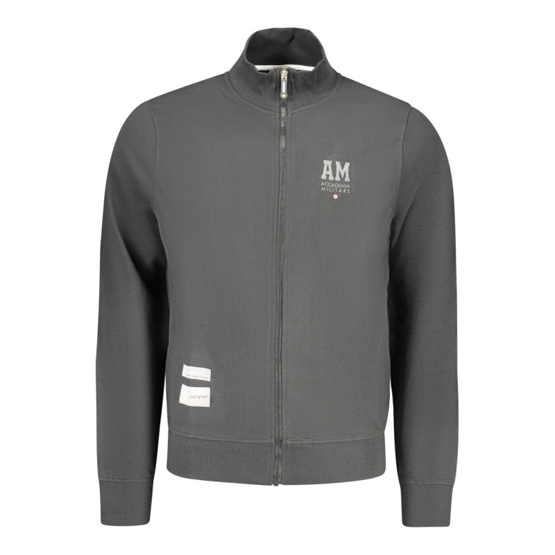 ACCADEMIA MILITARE FELPA CON ZIP UOMO NERO