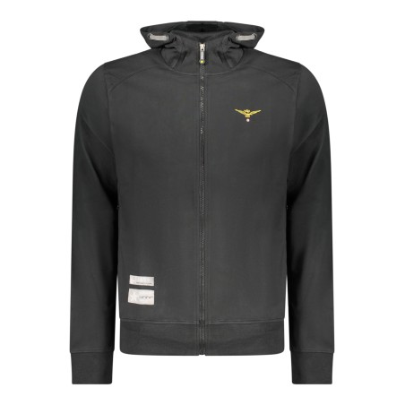 ACCADEMIA MILITARE FELPA CON ZIP UOMO NERO