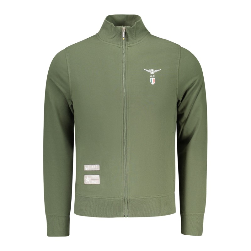 ACCADEMIA MILITARE FELPA CON ZIP UOMO VERDE