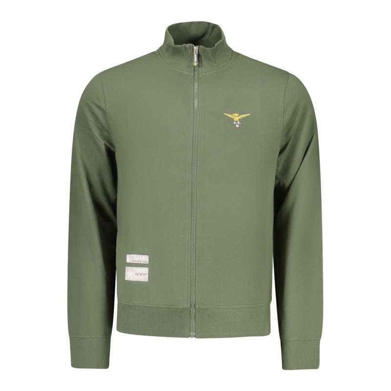 ACCADEMIA MILITARE FELPA CON ZIP UOMO VERDE