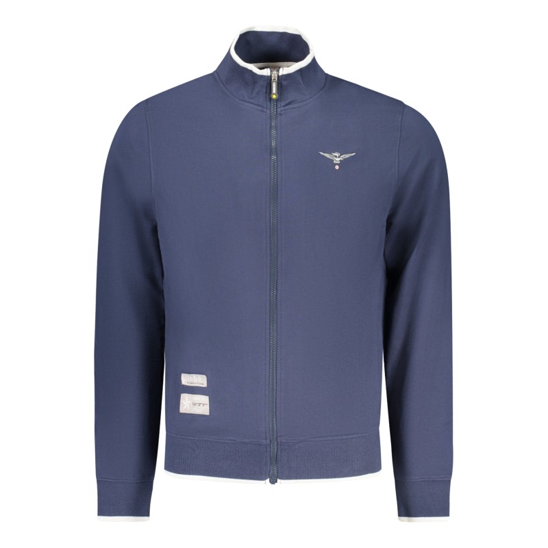 ACCADEMIA MILITARE FELPA CON ZIP UOMO BLU