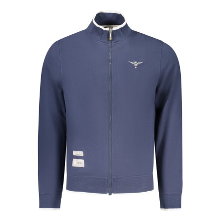 ACCADEMIA MILITARE FELPA CON ZIP UOMO BLU