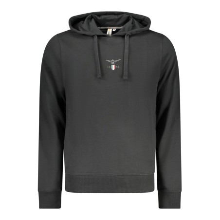 ACCADEMIA MILITARE FELPA SENZA ZIP UOMO NERO