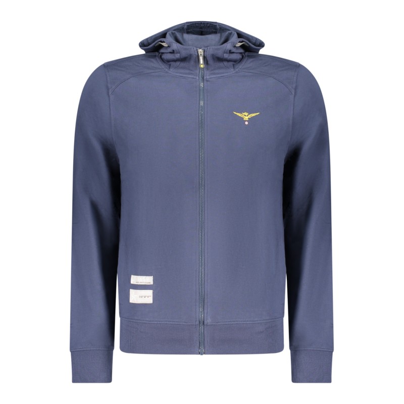 ACCADEMIA MILITARE FELPA CON ZIP UOMO BLU